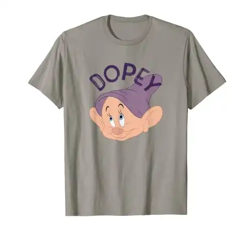 Disney Snow White & The Seven Dwarfs Dopey Face T-Shirt