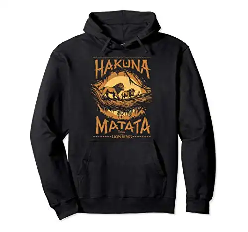 Disney The Lion King Live Action Hakuna Matata Sunset Poster Pullover Hoodie