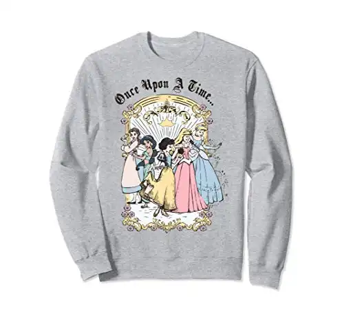 Disney Princess Once Upon A Time Vintage Cartoon Sweatshirt