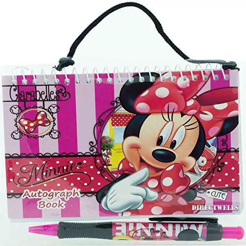 Disney Minnie Mouse Red Autograph Book with 1 Retractable Pen