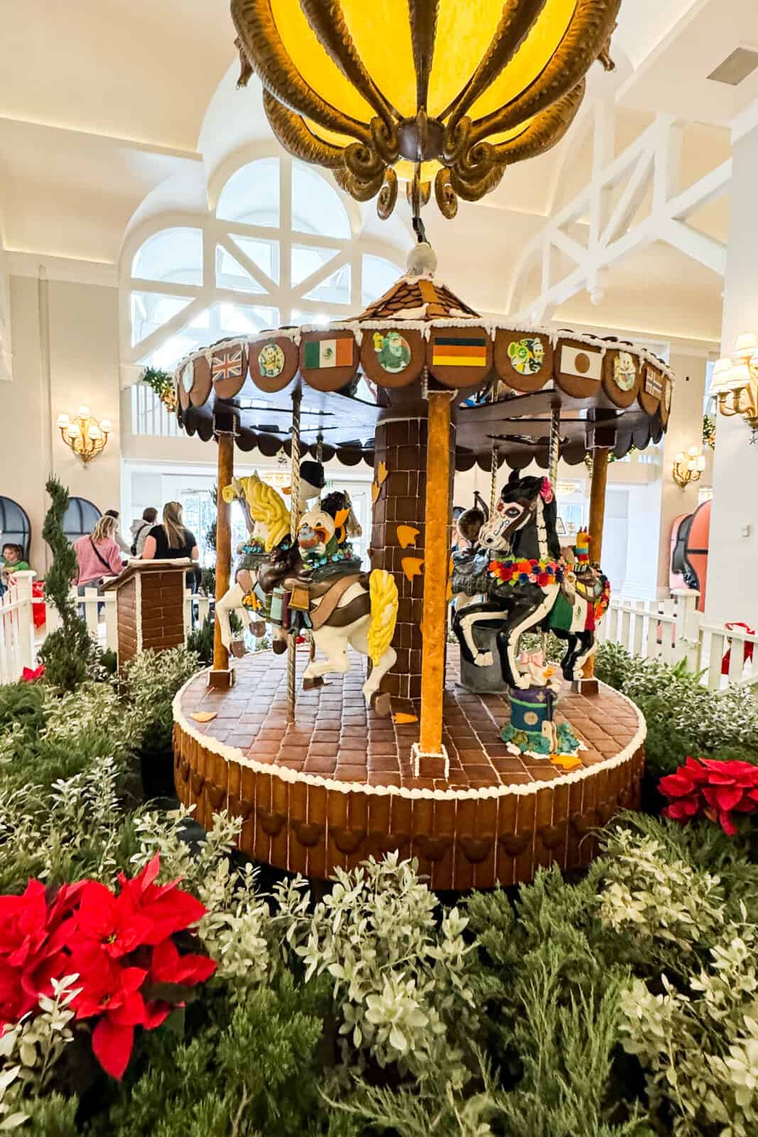 gingerbread carousel at Beach Club Disney World