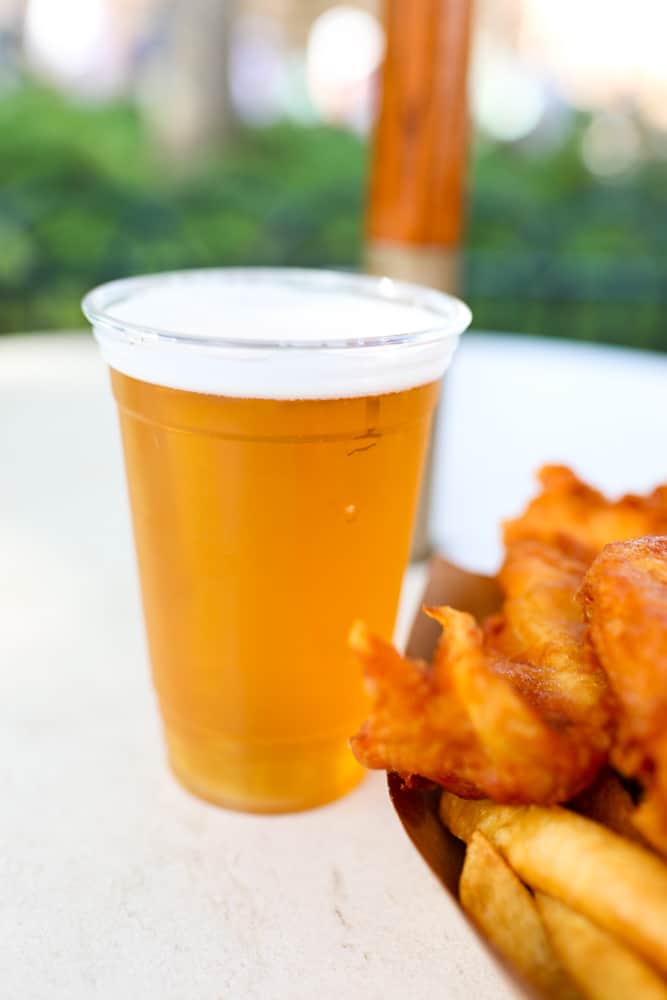 Beer with fish and chips in the UK EPCOT