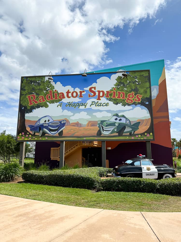 Radiator Springs Sign at Disney's Art of Animation Resort