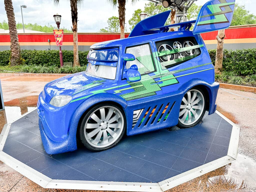 blue car from cars