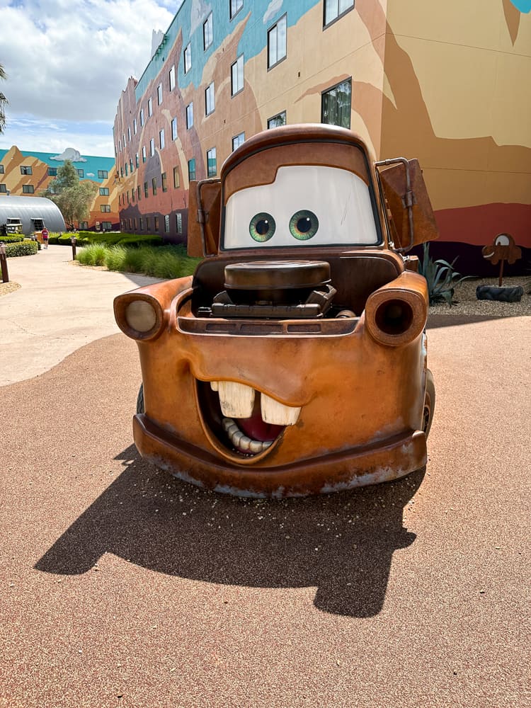 Tow Mater at Disney's Art of Animation Resort