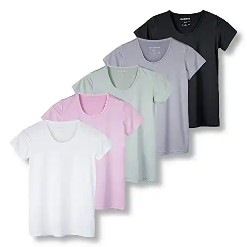 5 Pack: Womens Quick Dry Fit Dri Fit Active Wear