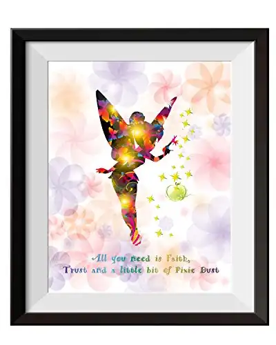 Tinker Bell Peter Pan Abstract Canvas Print