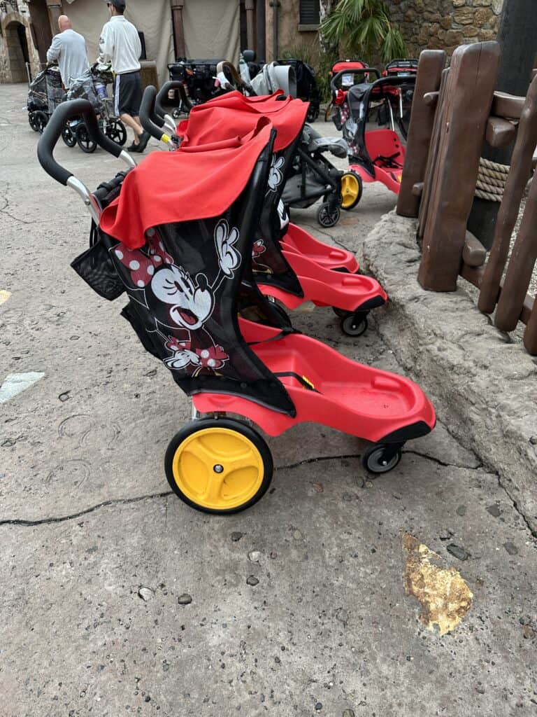 Rentable strollers at Disney World