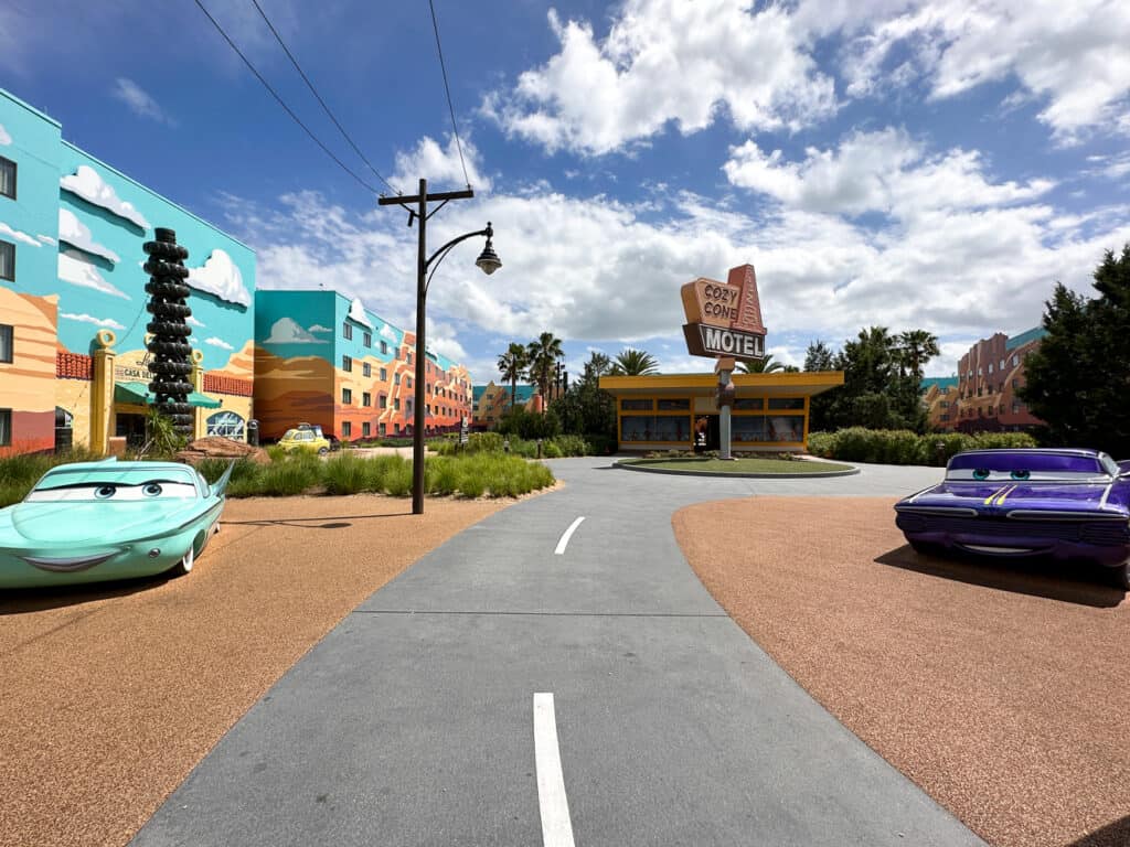Cars section Disney's Art of Animation Resort