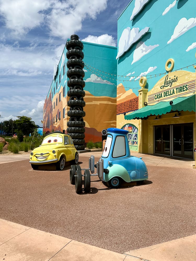 Cars section Disney's Art of Animation Resort