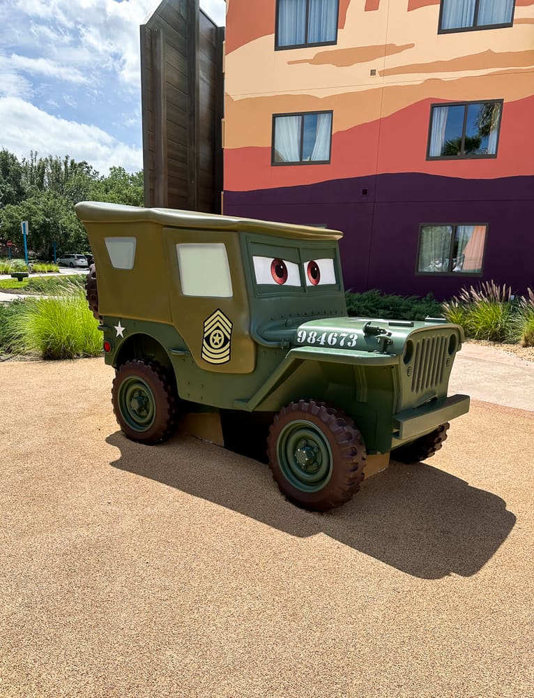 Cars section Disney's Art of Animation Resort - Sarge