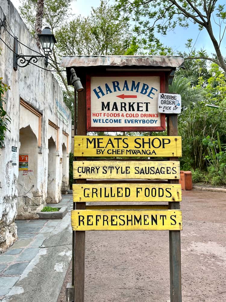 Harambe Market sign