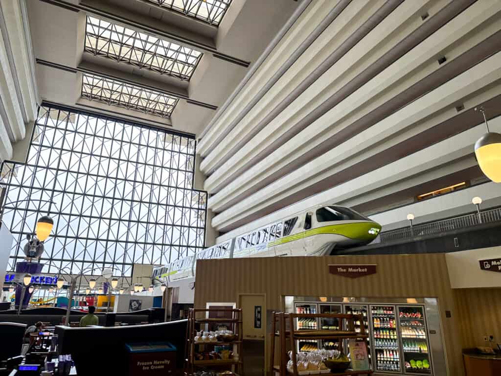 Monorail inside the Contemporary resort