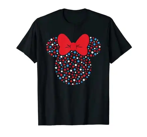 Minnie Mouse Red White Blue Star