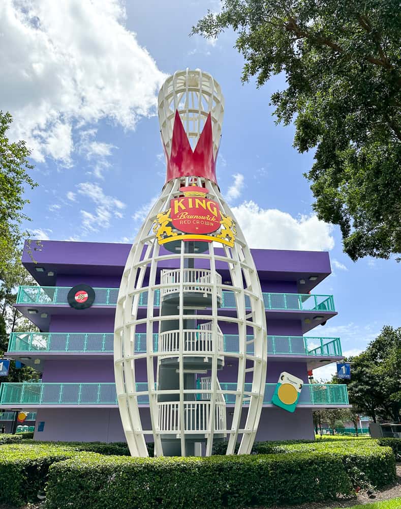 bowling pin at POP Century Resort