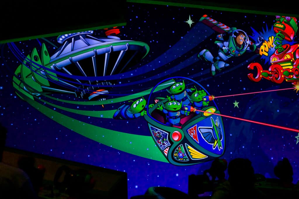 Buzz Lightyear's Space Ranger Spin aliens