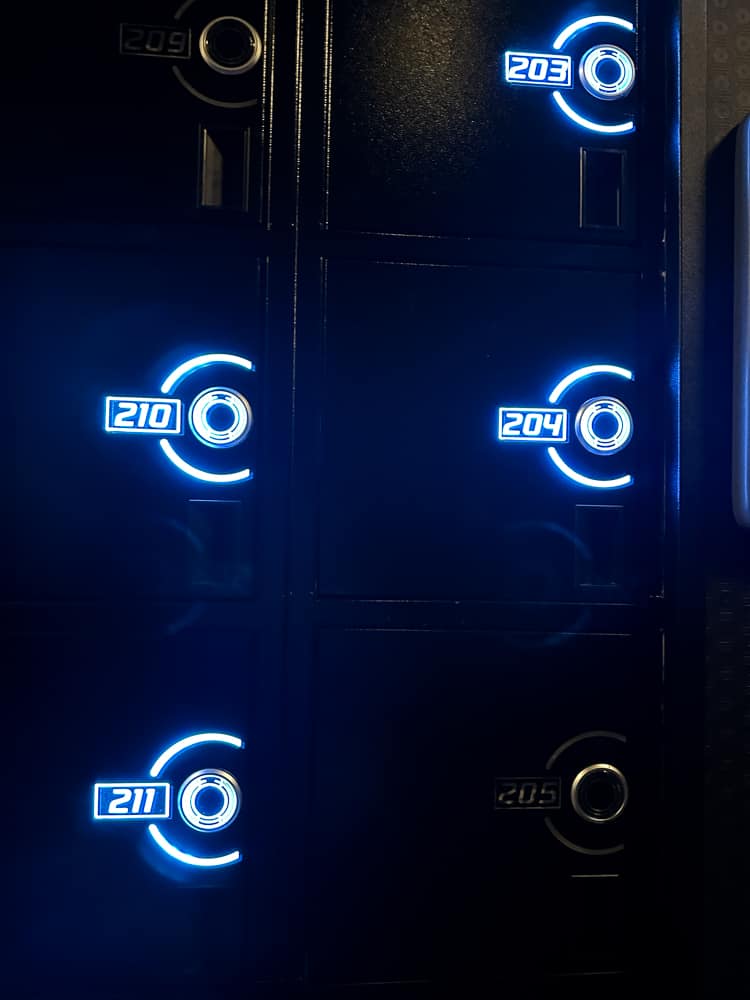 locker for tron ride