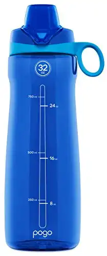 Pogo BPA-Free Tritan Plastic Water Bottle with Chug Lid