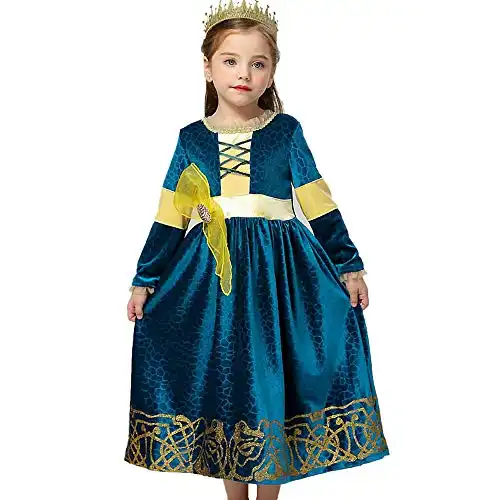 Brave Princess Merida Costume Kids Dress up Costume