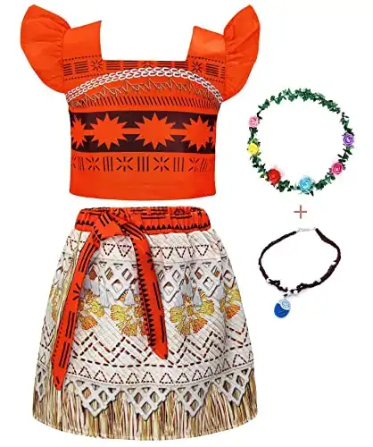 Girls Skirt Sets Princess Costume with Accessories