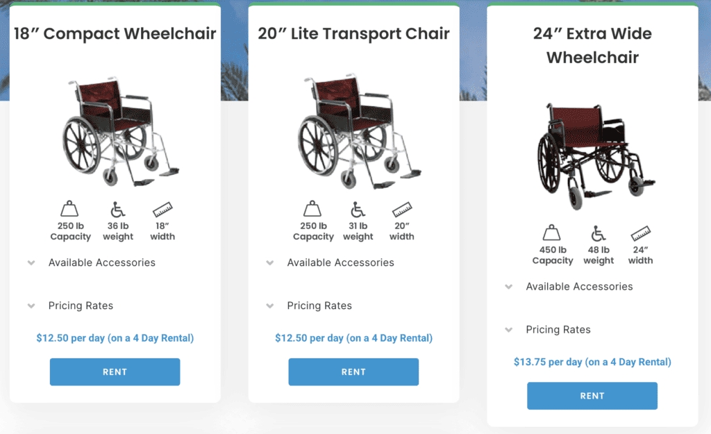 wheelchair rentals from scooterbug rentals
