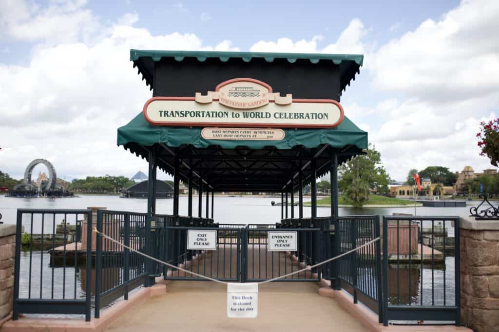 boat transportation in EPCOT