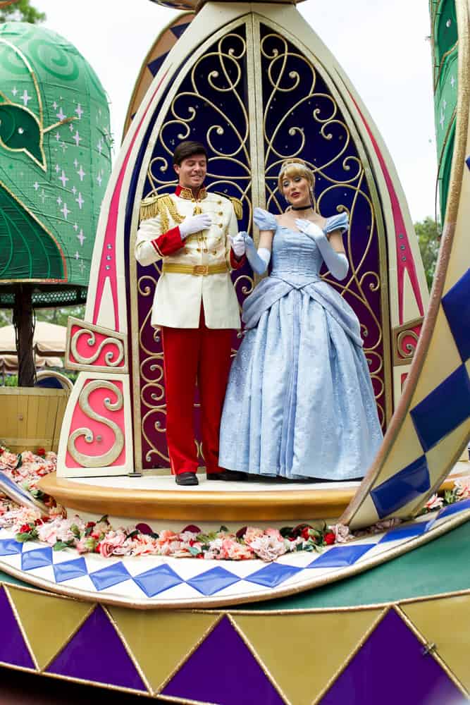 cinderella and prince charming parade