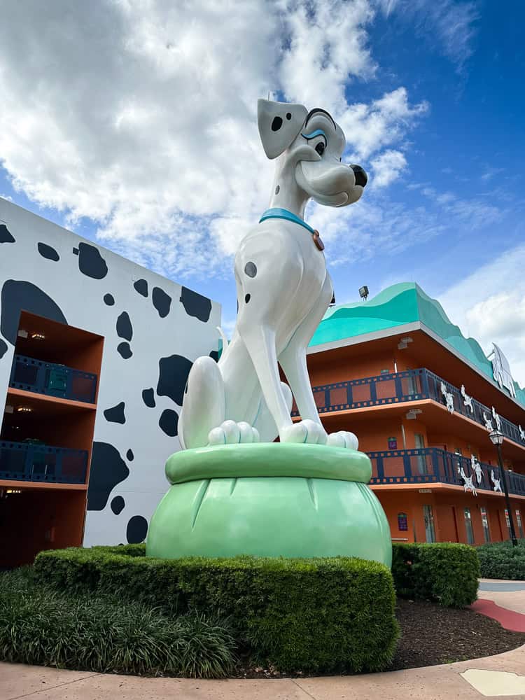 Perdita Dalmatian at Disney's All Star Movie resort - 101 Dalmatians