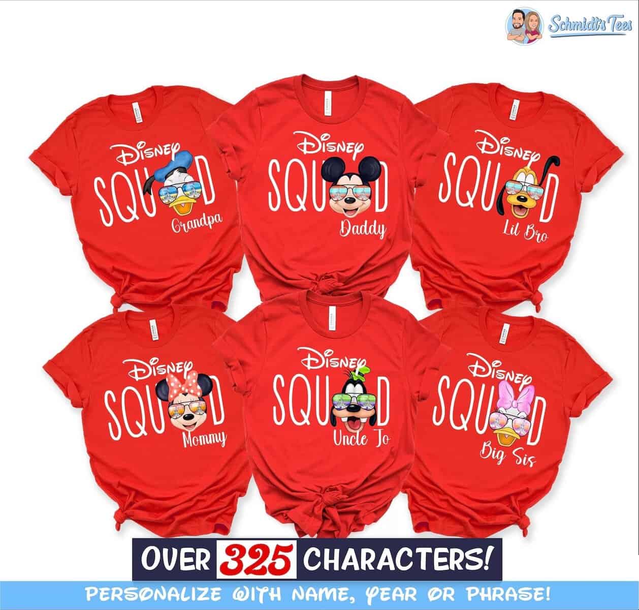 Disney Squad T-shirts