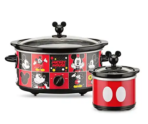 Mickey Mouse Oval Slow Cooker with 20-Ounce Dipper