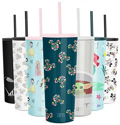 Simple Modern Disney Insulated Tumbler Cup with Flip Lid and Straw Lid