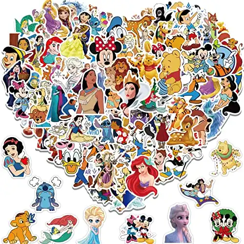 100PCS Cute Disney Stickers Pack