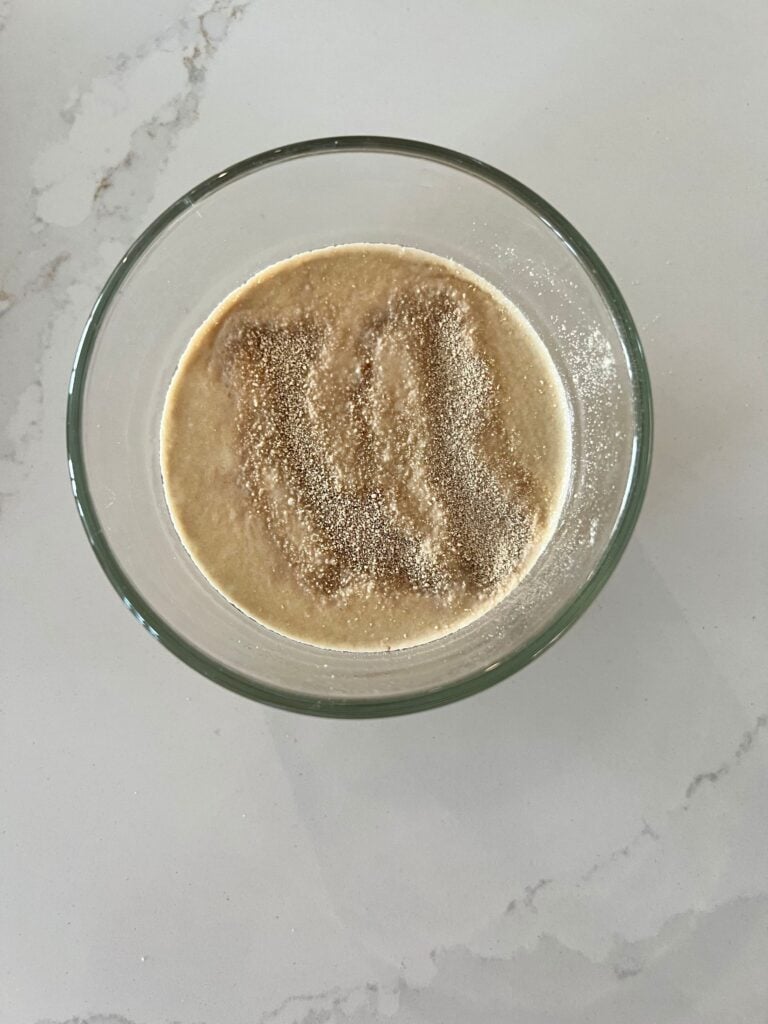 yeast in hot water