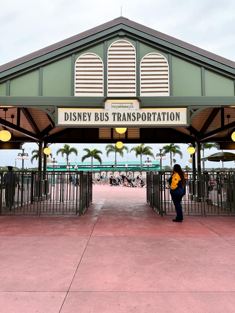 Disney bus transportation station