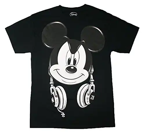 Mickey Mouse Headphones Graphic T Shirt