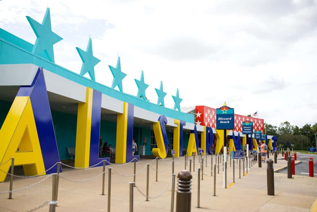 front of all star music resort