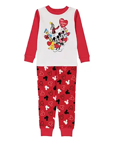 Disney Mickey Mouse 2-Piece Snug-Fit Cotton Pajamas Set