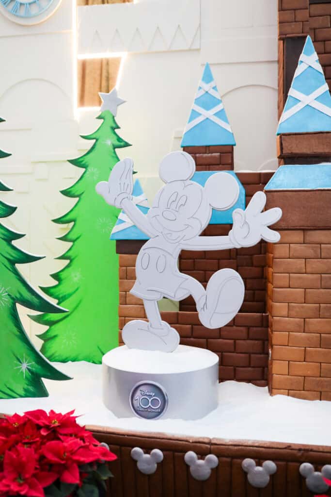micky mouse on contempoary's gingerbread house