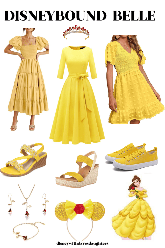 Disneybound Belle Yellow Dress