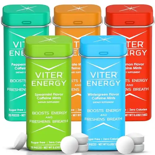 Viter Energy 40mg Caffeine Mints