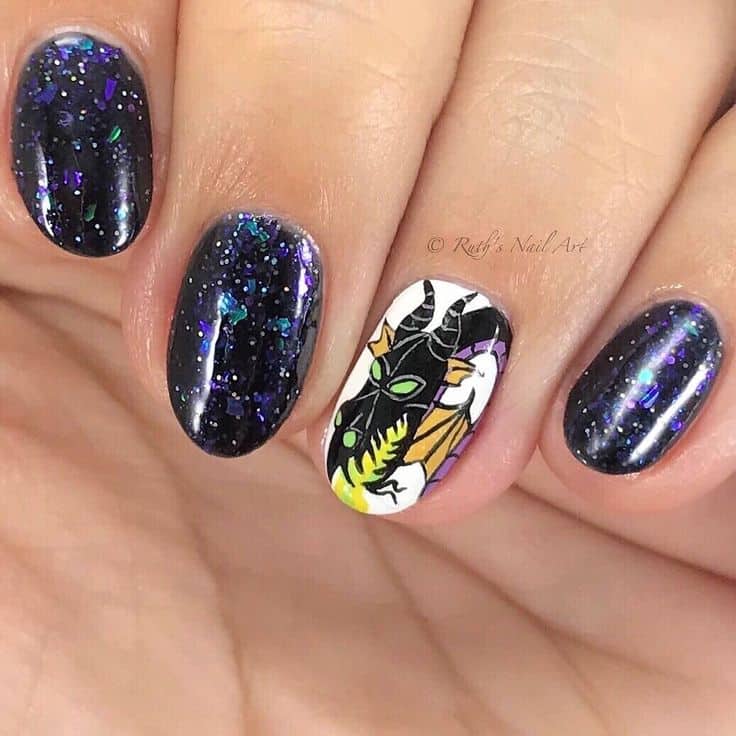 maleficent dragon nails