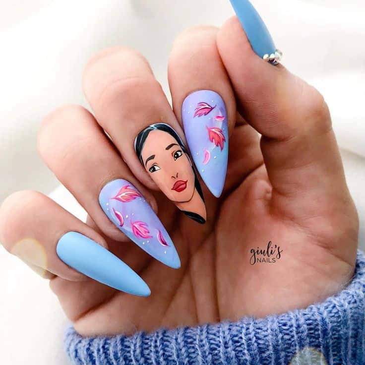 Pocahontas nails