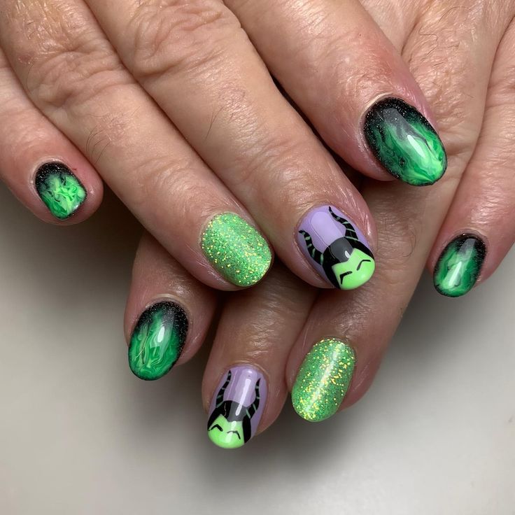 maleficent nails
