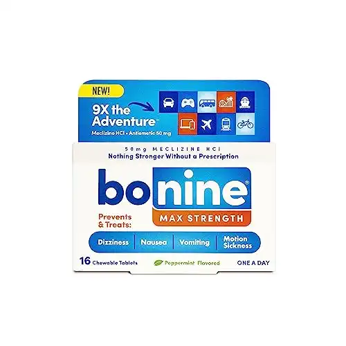 Bonine MAX Chewable for Motion Sickness Relief