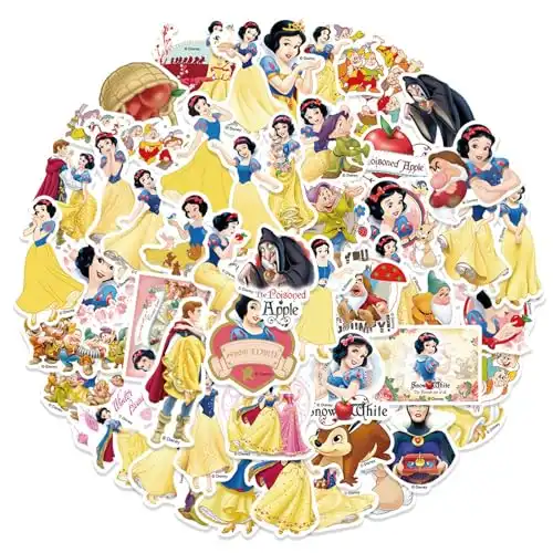 50Pcs Snow White and The Seven Dwarfs Stickers