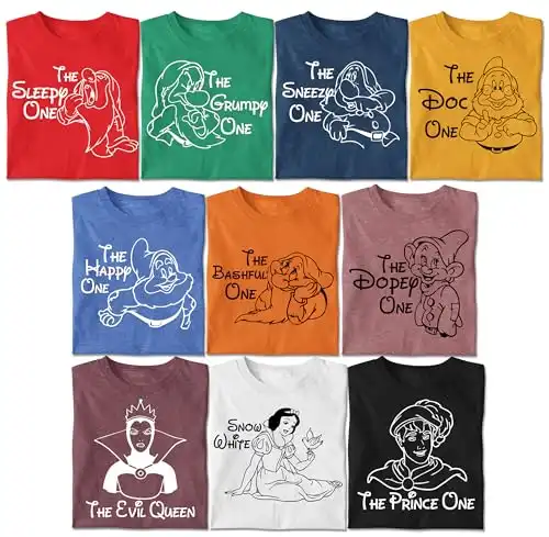 Customized Snow White and Seven Dwarfs Shirts