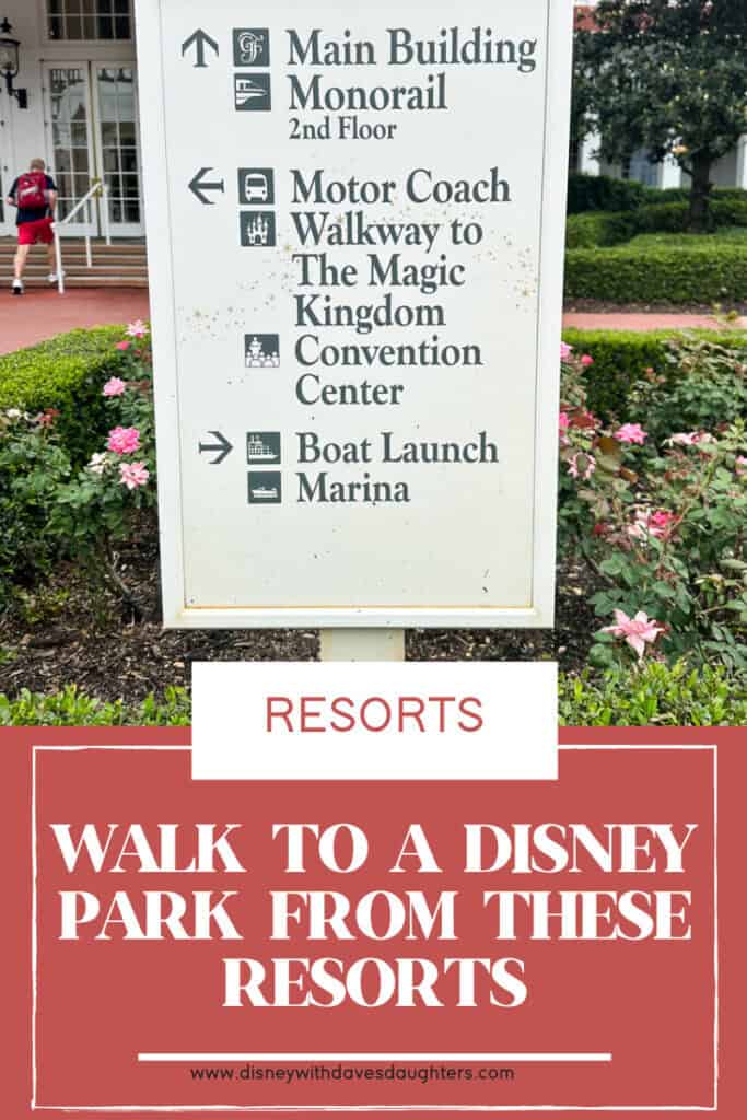 Walkable Resorts to the Disney Parks