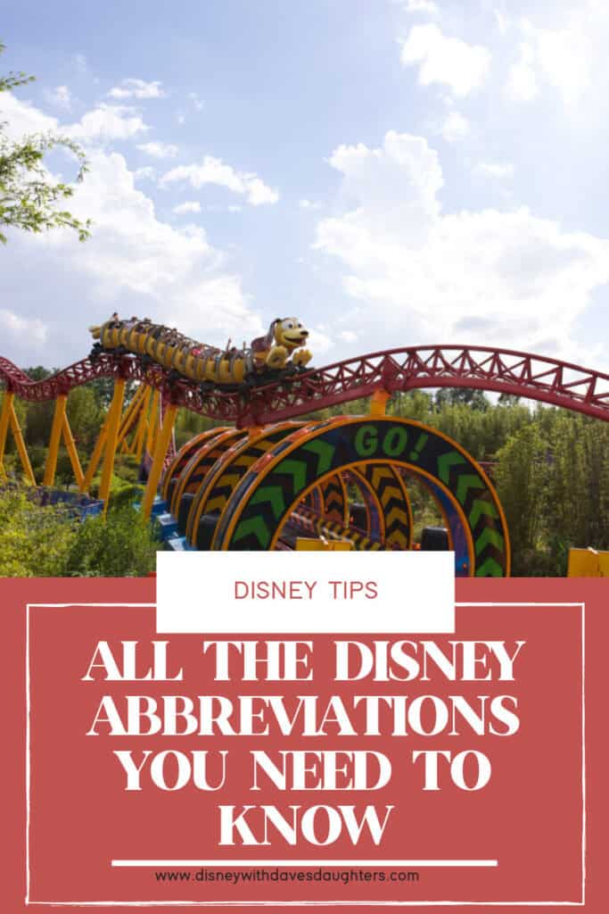 Disney World Abbreviations
