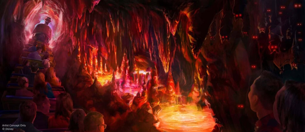 artist concept of big thunder mountain rainbow caverns