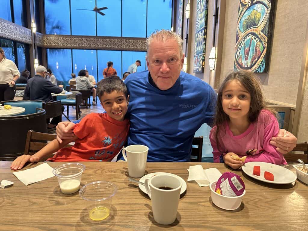 Family at Polynesian club level